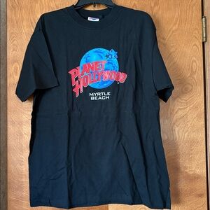 Planet Hollywood 1991 Black T-Shirt Sz. Large NWOT